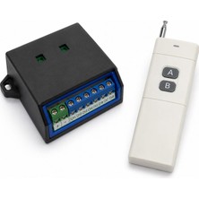Sanec 12V 2 Kanal Omron 16 Amperkutulu + 1 Adet 433 Mhz Uzun Menzil Kumanda 3000 Metre