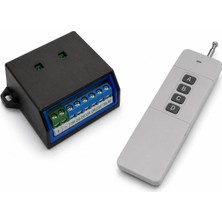 Sanec 12V 4 Kanal 15 Amper Kutulu + 1 Adet 433 Mhz Uzun Menzil Kumanda 3000 Metre