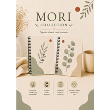 Zumio Mori Collection | A5 2'li Minimal Botanik Defter Serisi – Wild Grass & Bloom | 50 Yaprak |