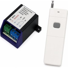 Sanec 12V 1 Kanal Omron 16 Amper Kutulu + 1 Adet 433 Mhz Uzun Menzil Kumanda 3000 Metre