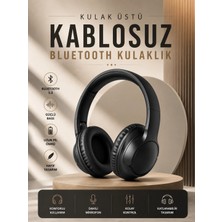 Elivora Kablosuz Bluetooth Kulaklık Kulak Üstü Mikrofonlu 5.0 Bluetooth Anc Özelliği