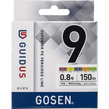 Gosen Guidus Pex9 150M #0.8 (0.148MM) 19LB / 8.6kg Ip Misina