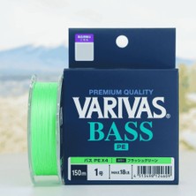 Varivas Bass Pe X4 150M #1.0 (0.171MM) 18LB Flash Green Ip Misina