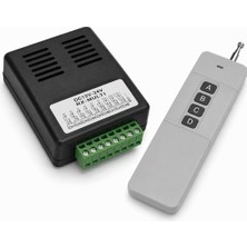 Sanec 12V Giriş 12V Çıkış 2 Kanal Plastik Kutulu + 1 Adet 433 Mhz Uzun Menzil Kumanda 3000 Metre
