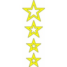 Belirtilmemiş Cg F.sarı Yıldızlı Çamurluk Üst Sticker