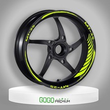 Florasan Sarı Yamaha Mt-25 Uyumlu Racıng 1 Set Jant Şeridi