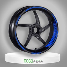 Reflektör Mavi Racing Yamaha R25 Uyumlu 1 Set Jant Şeridi