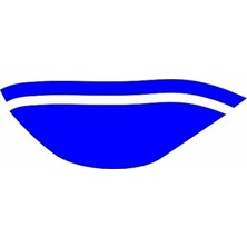 Belirtilmemiş Cg Mavi Ön Çamurluk Ön Sticker