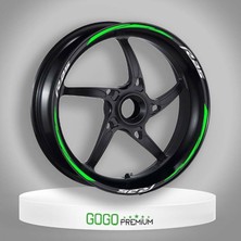 Florasan Yeşil Yamaha R25 Uyumlu 1 Set Jant Şeridi