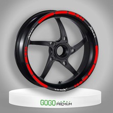 Reflektör Kırmızı I Yamaha Xmax Uyumlu 1 Set Jant Şeridi