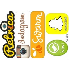 Belirtilmemiş A5 Sticker 051 Tek Paket Çoklu Sticker