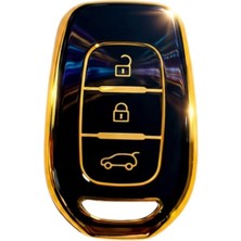 SARIALARM Renault Symbol , Duster Dacia Sandero Logan Dokker Dacia Duster Siyah Kumanda Kılıfı 3 Buton