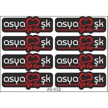 Belirtilmemiş A5 Sticker 044 Tek Paket Çoklu Sticker