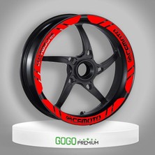 Cf Moto Uyumlu Kırmızı 1 Set Jant Şeridi