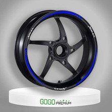Reflektör Mavi Iv Yamaha Xmax Uyumlu 1 Set Jant Şeridi