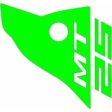 Yamaha Mt-25 Uyumlu Yesıl Siperlik Sticker Set