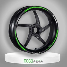 Florasan Yeşil Yamaha Ybr Uyumlu 1 Set Jant Şeridi