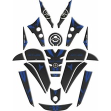 Yamaha MT25 2020 - 2024 Uyumlu Full Tank Pad Set 002
