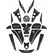 Yamaha MT25 2020 - 2024 Uyumlu Full Tank Pad Set 007