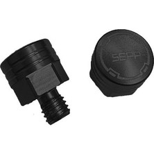 Belirtilmemiş Universal 6 mm Siyah Vida Tapası - Ayna Delik Tıkacı - Ayna Vidası