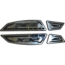 Honda Pcx 2025 Uyumlu Kauçuk + Krom Ayak Basamak