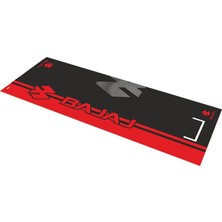Bajaj Kırmızı Desenli 80 x 220 cm Kaydırmaz Motosiklet Halısı