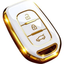 SARIALARM Renault Symbol , Duster Dacia Sandero Logan Dokker Dacia Duster Beyaz Kumanda Kılıfı 3 Buton