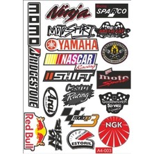 Belirtilmemiş A4 Sticker 003 Tek Paket Çoklu Sticker