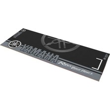 Yamaha Uyumlu Gri Desenli 80 x 220 cm Kaydırmaz Motosiklet Halısı
