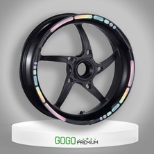 Hologramlı Iıı Honda Pcx Uyumlu 1 Set Jant Şeridi
