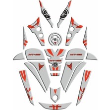 Yamaha MT25 2020 - 2024 Uyumlu Full Tank Pad Set 008