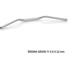 Belirtilmemiş Universal Rizoma Gidon Gümüş 71 x 6 x 22 mm