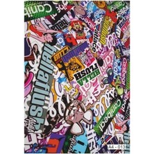 Belirtilmemiş A4 Sticker 028 Tek Paket Çoklu Sticker