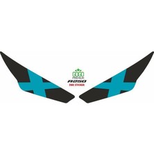 Rks R250 2023 - 2024 Uyumlu Far Sticker x Mavi
