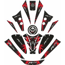 Yamaha R25 2019 - 2024 Uyumlu Tank Pad Set 006