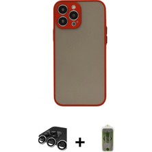 Marsilyan™- iPhone 15 Pro Kılıf Ahenk Çizgi Serisi - Siyah Joko Magic 5d Hayalet Cam + Raze Metal Kamera Lens - Gs