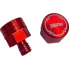 Belirtilmemiş Universal 6 mm Kırmızı Vida Tapası - Ayna Delik Tıkacı - Ayna Vidası