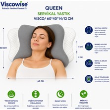 Viscowise Queen Servıkal Yastık/60*40*14/12 cm (Çantalı)