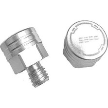 Belirtilmemiş Universal 6 mm Gümüş Vida Tapası - Ayna Delik Tıkacı - Ayna Vidası