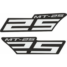 Yamaha Mt-25 Uyumlu Beyaz Yan Stıcker Set