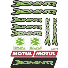 Belirtilmemiş A4 Sticker 074 Tek Paket Çoklu Sticker