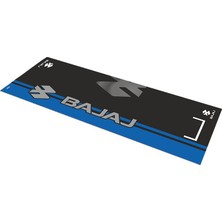 Bajaj Mavi Desenli 80 x 220 cm Kaydırmaz Motosiklet Halısı