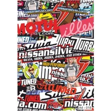 Belirtilmemiş A4 Sticker 018 Tek Paket Çoklu Sticker