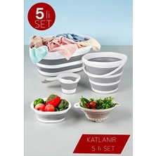 Nomikase Katlanabilir Çok Amaçlı 5 Parça Temizlik Seti, Pratik ve Hafif