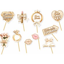 Bride Konuşma Balonu Gold 11 Li