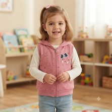 Erca Home Tekstil Ürünleri Şardonsuz Iki Iplik Kedi Kız Yelek 12 Ay,2y,3y,4y 5 Y Kız