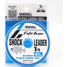 Varivas Light Game Shock Leader 30M 4lb (0.165MM) Florokarbon Lider Misina