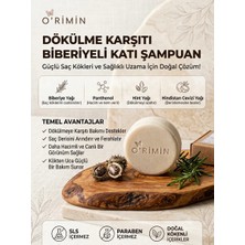Orimin Biberiyeli Katı Şampuan -60 gr | Saç Dökülmesine Karşı Doğal Çözüm |Yağlanma -Kepeklenme Karşıtı| Çevre Dostu & Plastik Içermez
