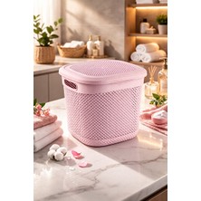 Nomikase Pudra Renkli Kapaklı Damla Desenli Organizer, 15L