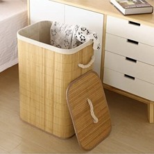 Nomikase Pinterest Stil Bambu Banyo Sepeti, Estetik ve Hafif Tasarım